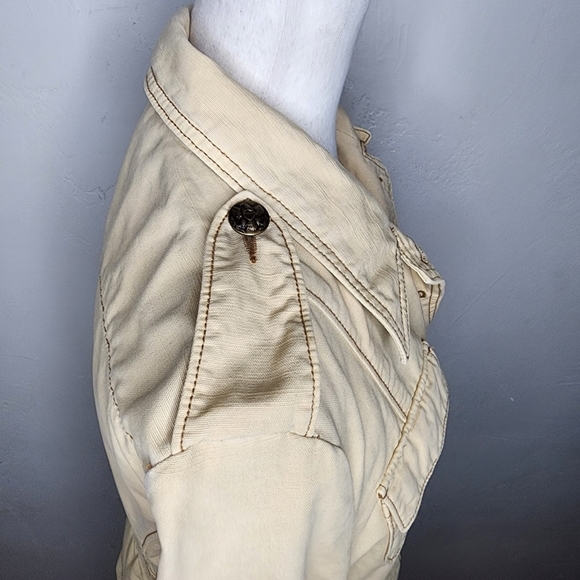 Vintage Ralph Lauren Original Polo Jeans Military Style Chore Jacket Size Medium - Picture 7 of 16